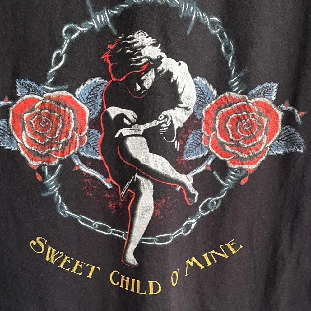 Guns N' Roses Black Graphic Tee - Sweet Child O' Mine - Picture 5 of 5